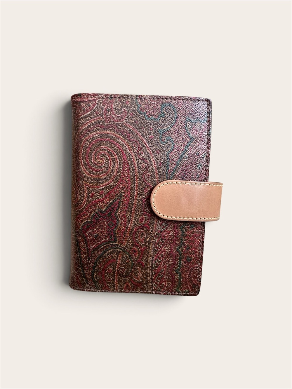 Etro Milano Paisley Agenda Planner Passport Holder w/ Original Papers Rare